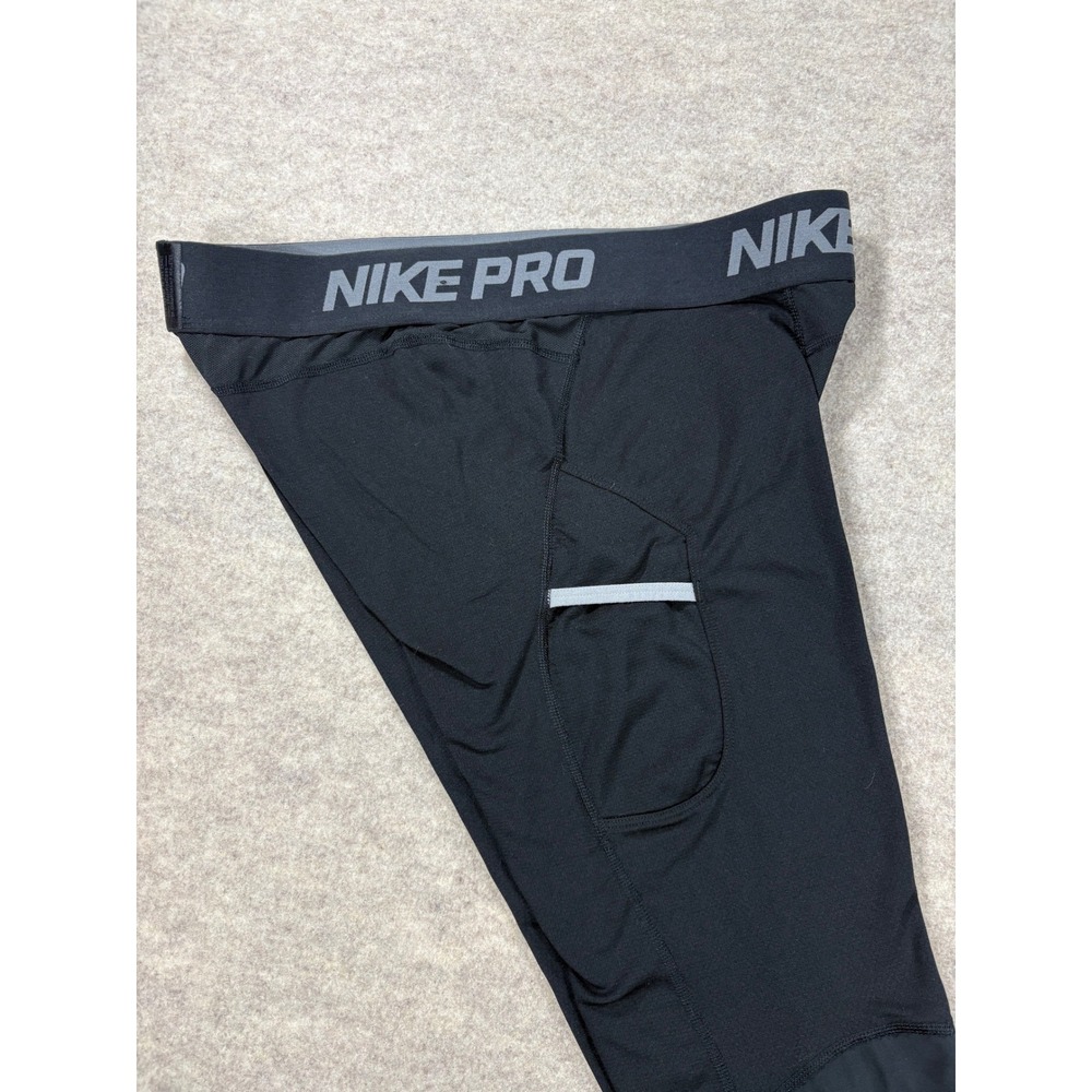 Nike Pro Dri-FIT Mens Compression Tights Black Athletic Leggings XL
